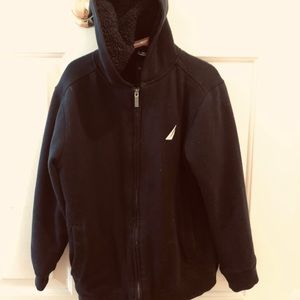 Boys medium (10/12) Navy blue  Nautica jacket.